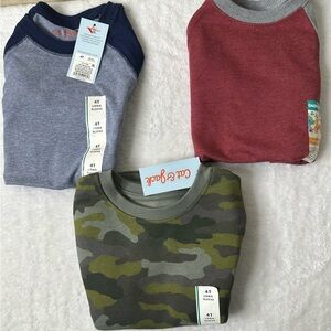 Garanimal and Cat and Jack Kids Long Sleeve Tees - Camouflage, Red, and Blue
